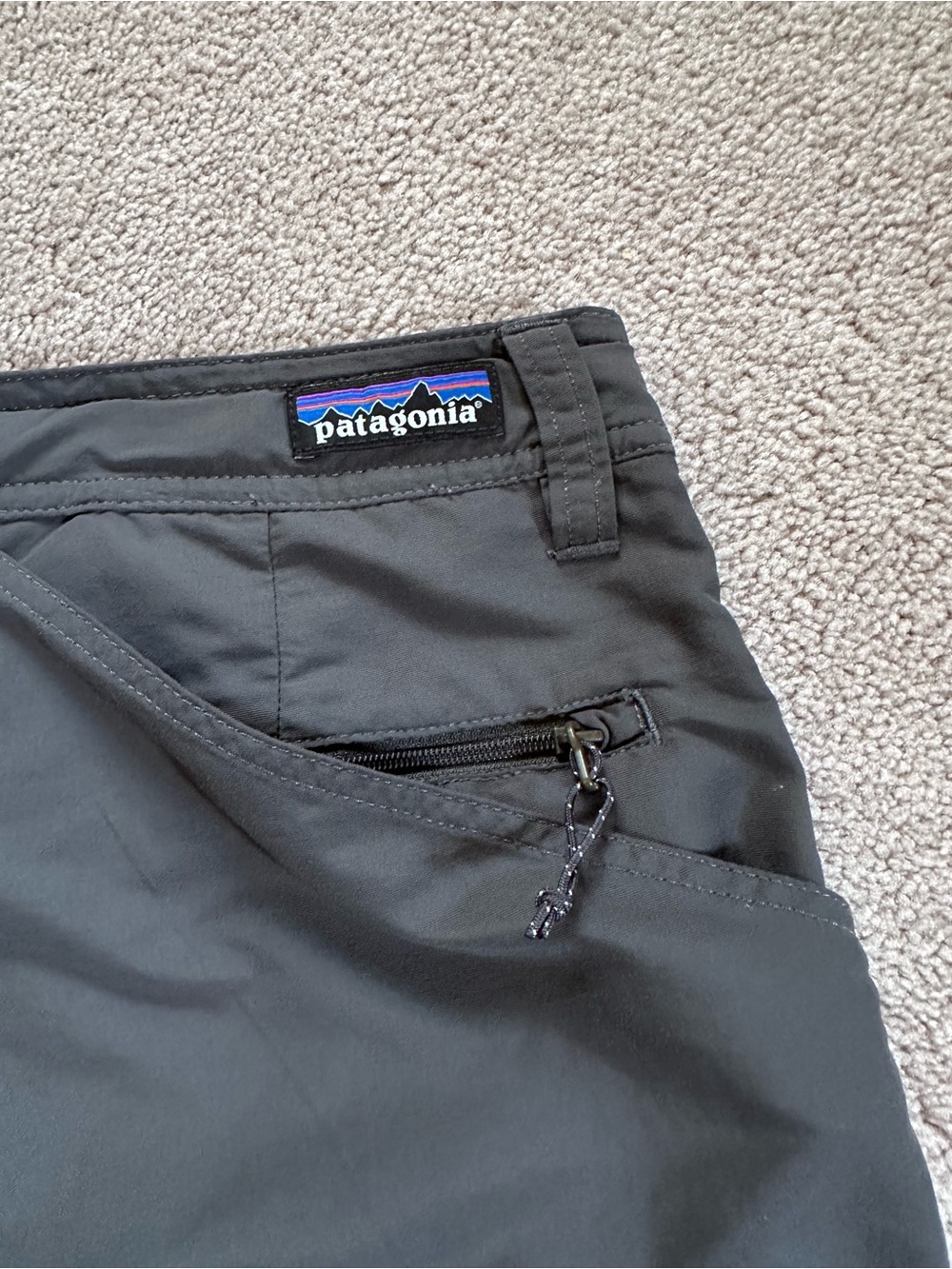 Patagonia Wavefarer Stand Up Hiking Outdoor Shorts Gray Size 34 - Picture 6 of 12